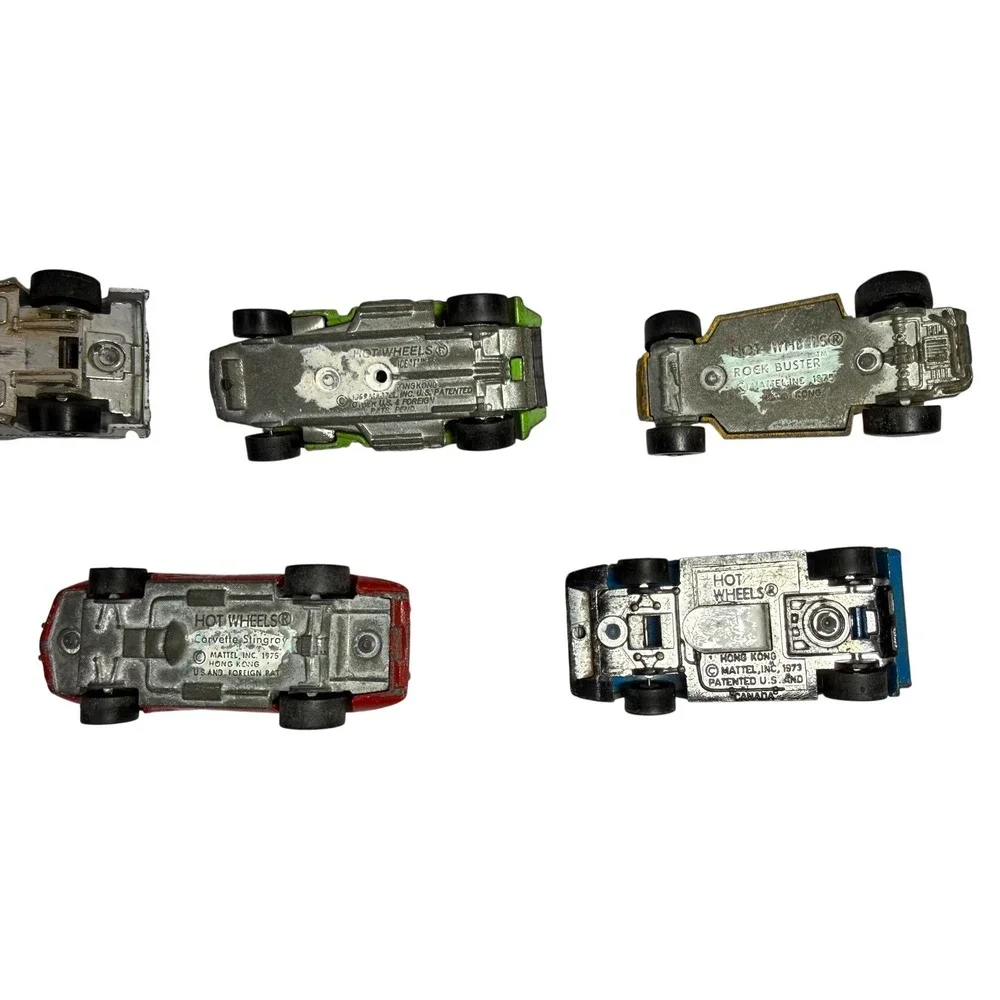 Vintage Hot Wheels Redline Lot of 7 Corvette Stingray Tow Truck Large Charge 70s